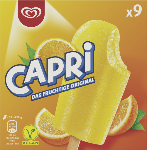 [4056100012135] LANGNESE Capri Orange Water Ice 9 x 55 ml
