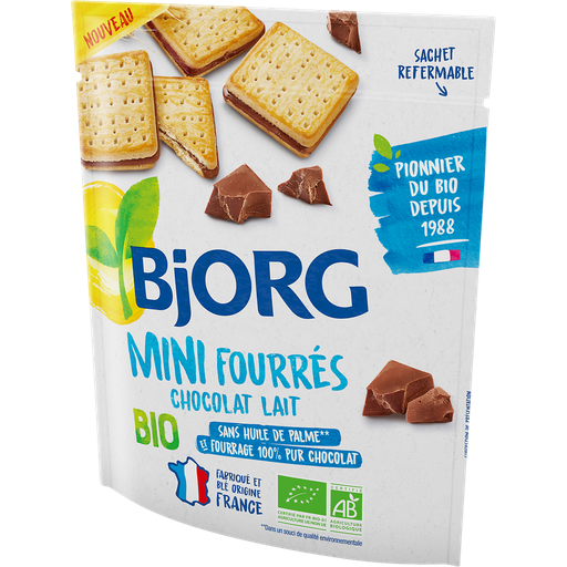 [3229820801421] BJORG Mini biscuits filled with milk chocolate 180 g