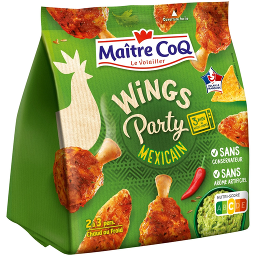 [3230890010330] MAITRE COQ Mexican Style Marinated Chicken Wings 400 g