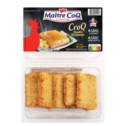 [3230890014413] MAITRE COQ CroQ Chicken Double Cheese 10 pieces 1 kg
