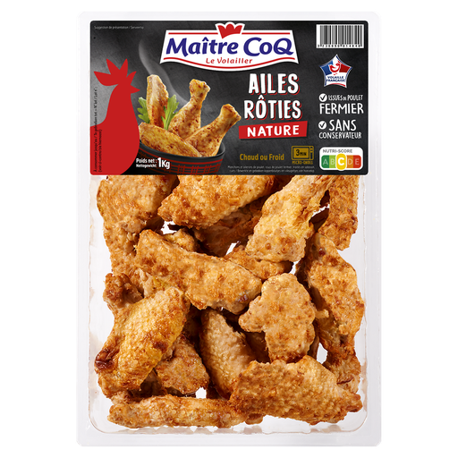 [3230890014840] MAITRE COQ Roasted Chicken Wings Plain 1 kg