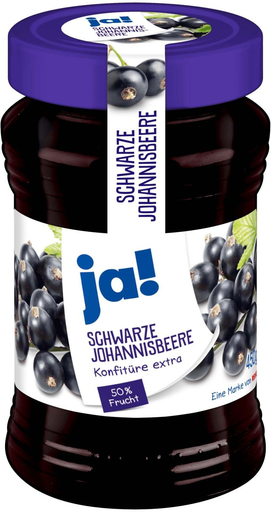 [4388840219698] REWE Ja Mermelada extra de grosella negra 450 g
