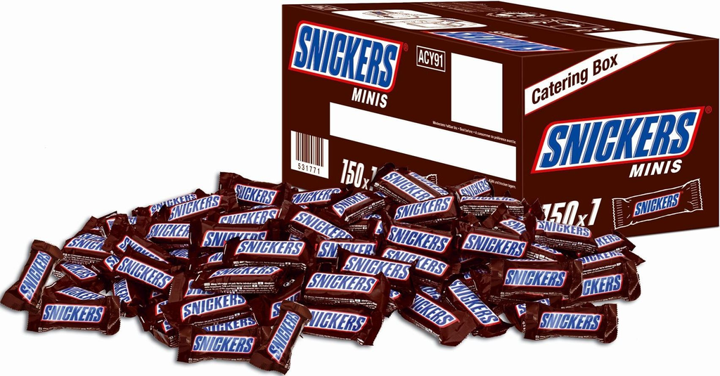 SNICKERS Chocolate Bar Minis 150 x 18 g