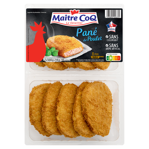 [3230890026379] MAITRE COQ Chicken breaded fillets, France 1 kg