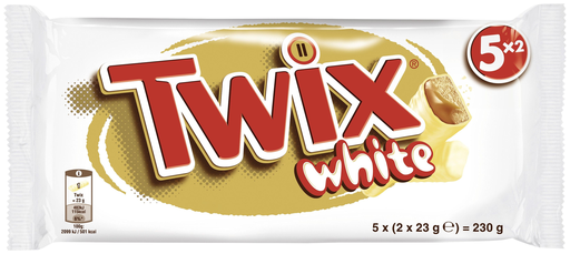 [5000159606134] TWIX White barritas de bolacha com caramelo e chocolate branco 230 g