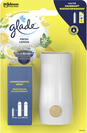 [5000204075892] GLADE Touch & Fresh Minispray Holder Fresh Lemon 10 ml