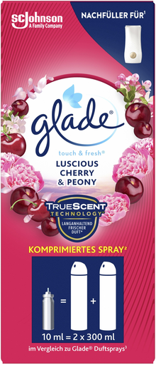 [5000204078442] GLADE Touch & Fresh Minispray Refill Luscious Cherry & Peony 10 ml