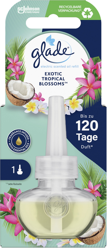 [5000204332773] GLADE Electric Scented Oil Refills Exotic Tropical Blossoms 20 ml
