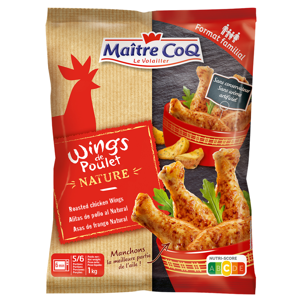 MAITRE COQ Wings party nature saco congelado 1 kg