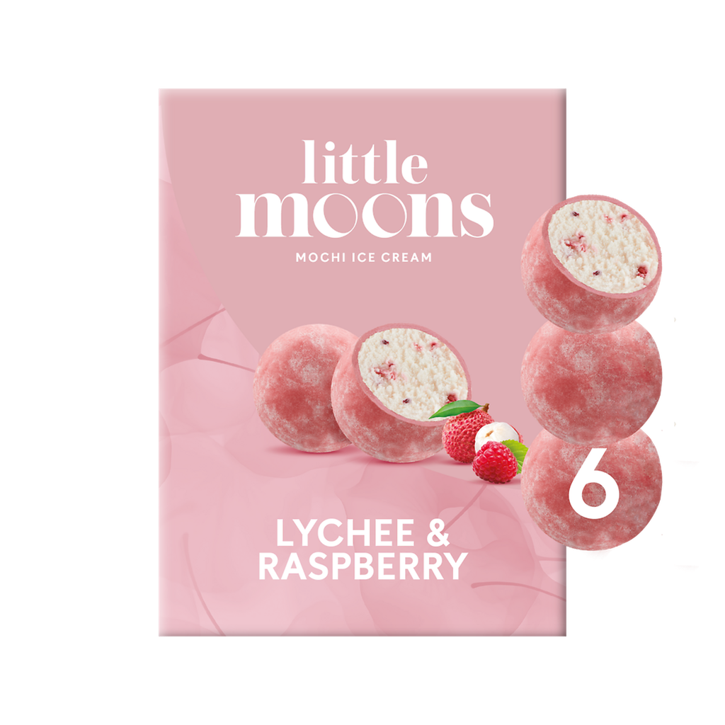 LITTLE MOONS Mochi Lichi Frambuesa 192 g