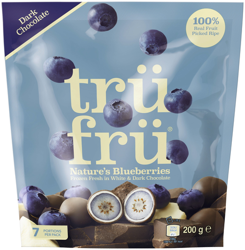 [5056357915370] TRÜFRÜ Myrtilles au chocolat blanc et noir 200 g