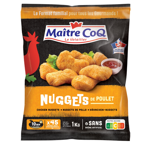 [3230890028656] MAITRE COQ Nuggets de poulet surgelés 1 kg