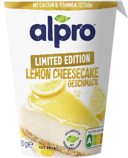 [5411188138334] ALPRO Plant-Based Soy Dessert Lemon Cheesecake Flavor 400g