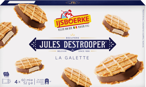 [5412121033518] IJSBOERKE Jules Destrooper La Galette Dessert glacé 4 x 60 ml