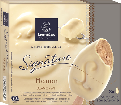 [5412121047980] LEONIDAS SIGNATURE Manon Dessert glacé 3 x 56 g