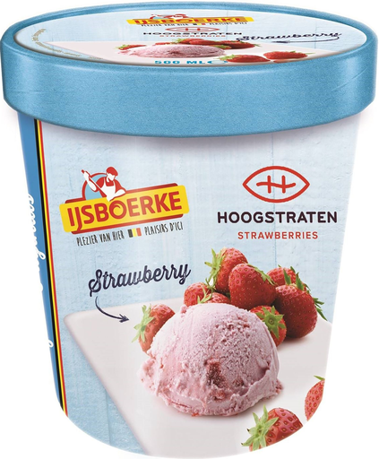 [5412121049755] IJSBOERKE Glace Hoogstraten Fraise 460 ml