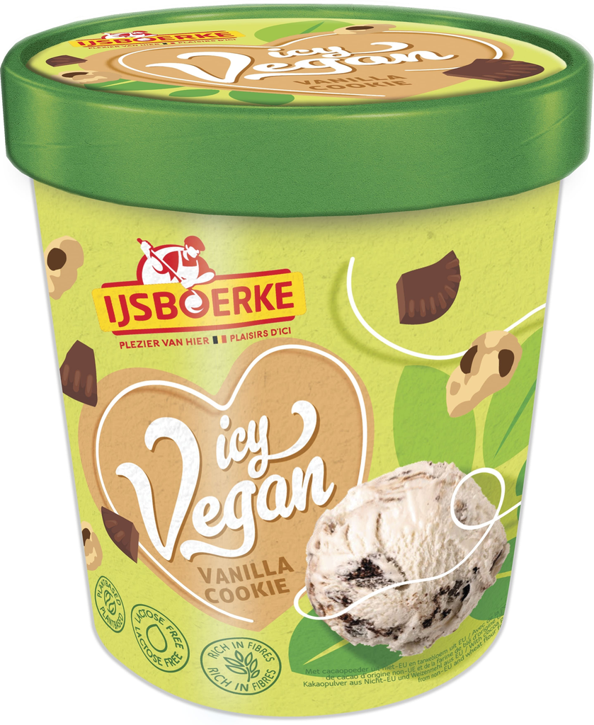 IJSBOERKE Glace Vegan Vanille Cookie 460 ml