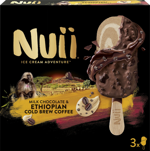 [5900130044668] NESTLE Nuii Bombones helados Milk Chocolate & Ethiopian Coffee 3 x 90 ml