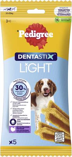 [5998749147221] PEDIGREE Dentastix Light para cães médios 5 unidades 70 g