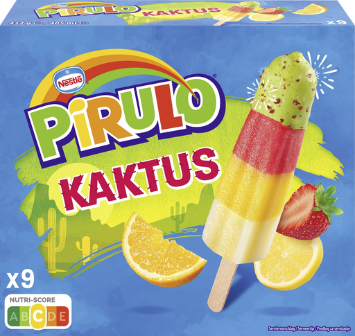 [7613035493780] NESTLE Helado Pirulo Kaktus 9 x 45 ml