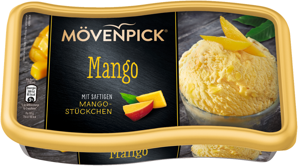 NESTLE Mövenpick Helado de mango y yogur 850 ml