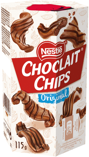 [7613039891216] NESTLE Choclait Chips Original 115 g