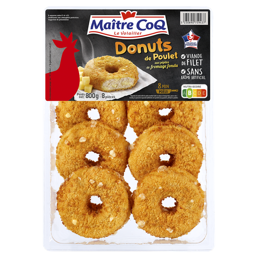 [3230890759437] MAITRE COQ Chicken and cheese donuts 800 g
