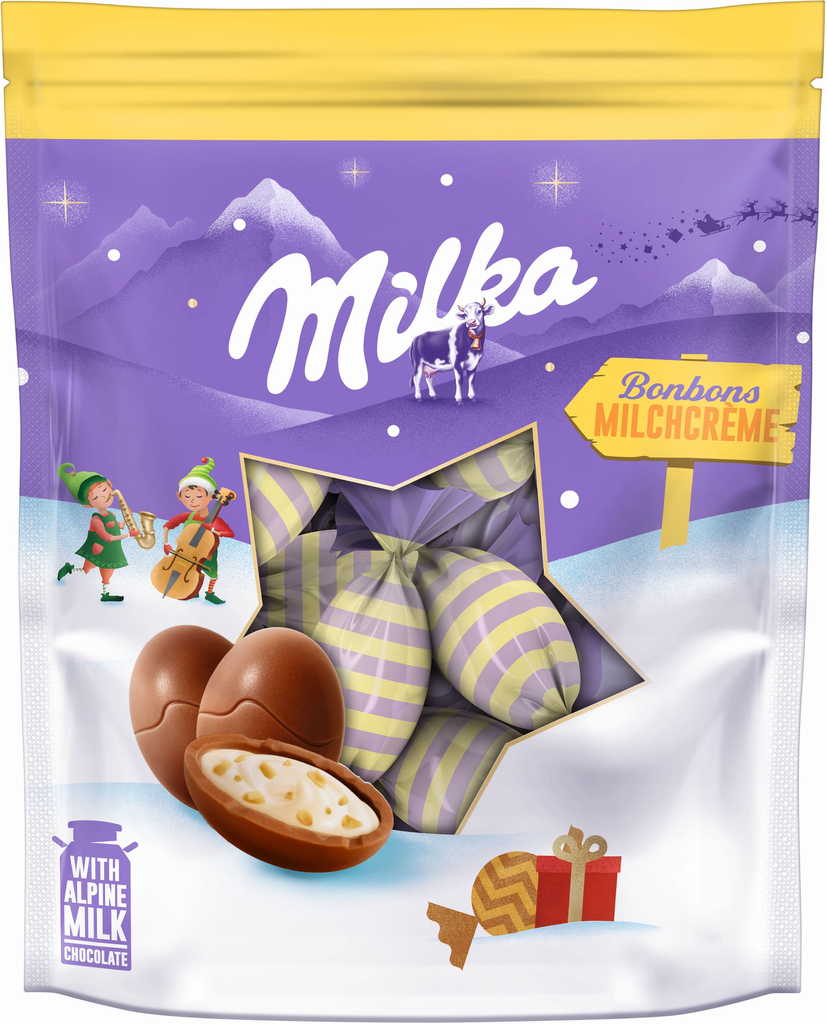MILKA Chocolat noisettes de Noël 86 g