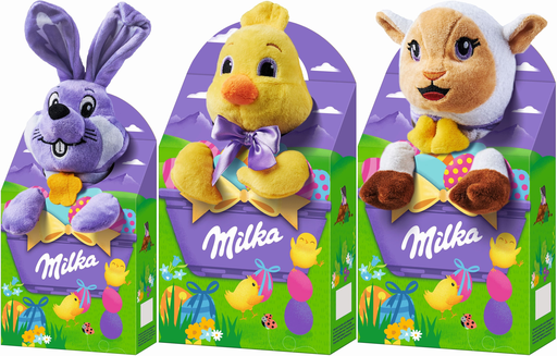 [7622210840233] MILKA Assortiment chocolats au lait et peluche Pâques 96 g