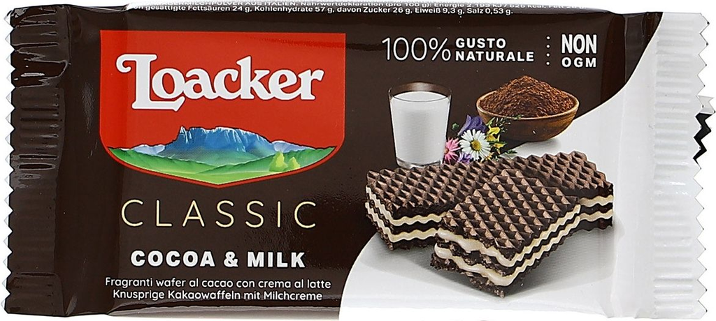 LOACKER CLASSIC Cacao & Milk 300Pcs 45 g