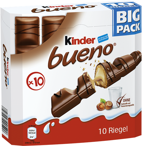 [8000500273449] FERRERO LIMITED Kinder Bueno 10Er Display 84Pcs 215 g