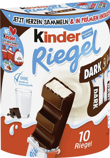 [8000500301852] FERRERO LIMITED Kinder Riegel Dark & Mild 210 g