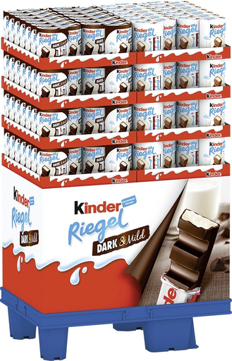 [8000500316269] FERRERO LIMITED Kinder Riegel 10Er Standard / Dark & Mild, Display, 224Pcs