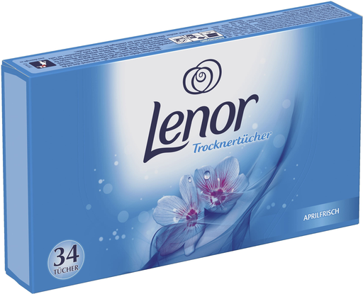 [8001090747723] LENOR Tumble Dryer Sheets Aprilfrisch 34 sheets