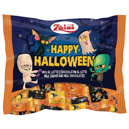 [8004735091496] ZIANI Bonbons chocolat au lait Happy Halloween 225 g