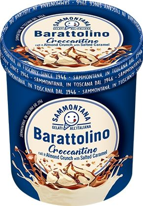 [8005840096635] SAMMONTANA PINT Barattolino Glace Almond Crunch With Salted Caramel 800 ml
