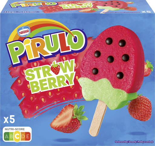 [8606018614325] NESTLE Pirulo Fraise 5 x 73 ml