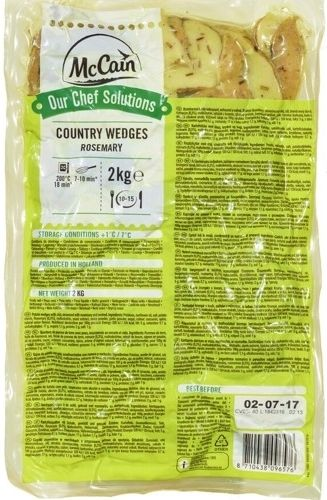 [8710438096576] MCCAIN Easy Seasoned Wedges Alecrim 2000 g