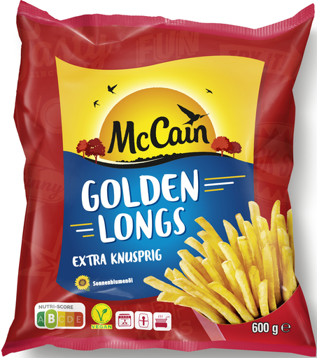 [8710438105087] MCCAIN 1-2-3 Golden Longs Batatas fritas congeladas 600 g