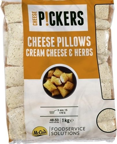 [8710438107593] MCCAIN Cheese Pickers Cheese Pillows Cream Cheese & Herbs 1000 g