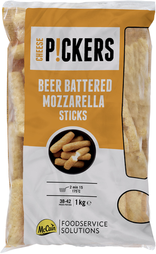 [8710438122640] MCCAIN Beer Battered Mozzarella Sticks 1000 g