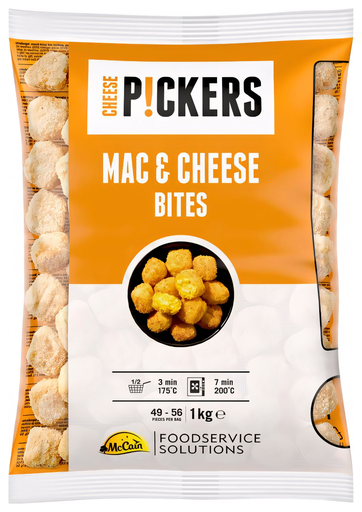 [8710438130157] MCCAIN Cheese Pickers Mac & Cheese Bites 1 kg