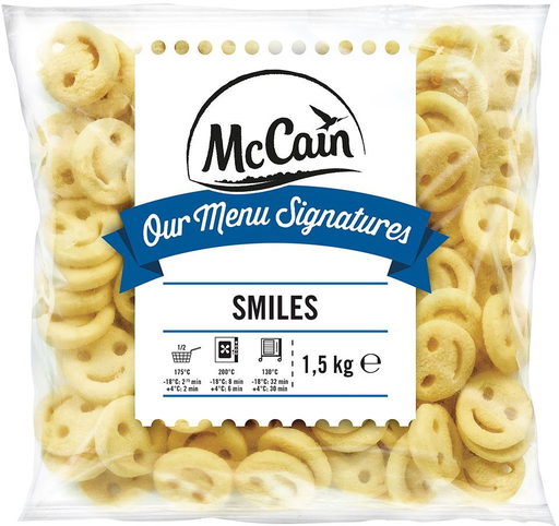 [8710661938261] MCCAIN Our Menu Signatures Smiles Potatoes 1500 g