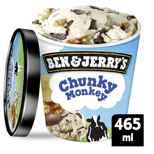 [8711327372955] BEN & JERRY'S Gelado Chunky Monkey 419 g