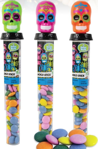 [8714786307551] SWEET SKULLS Bâtonnet chocolaté Choco Stick 50 g