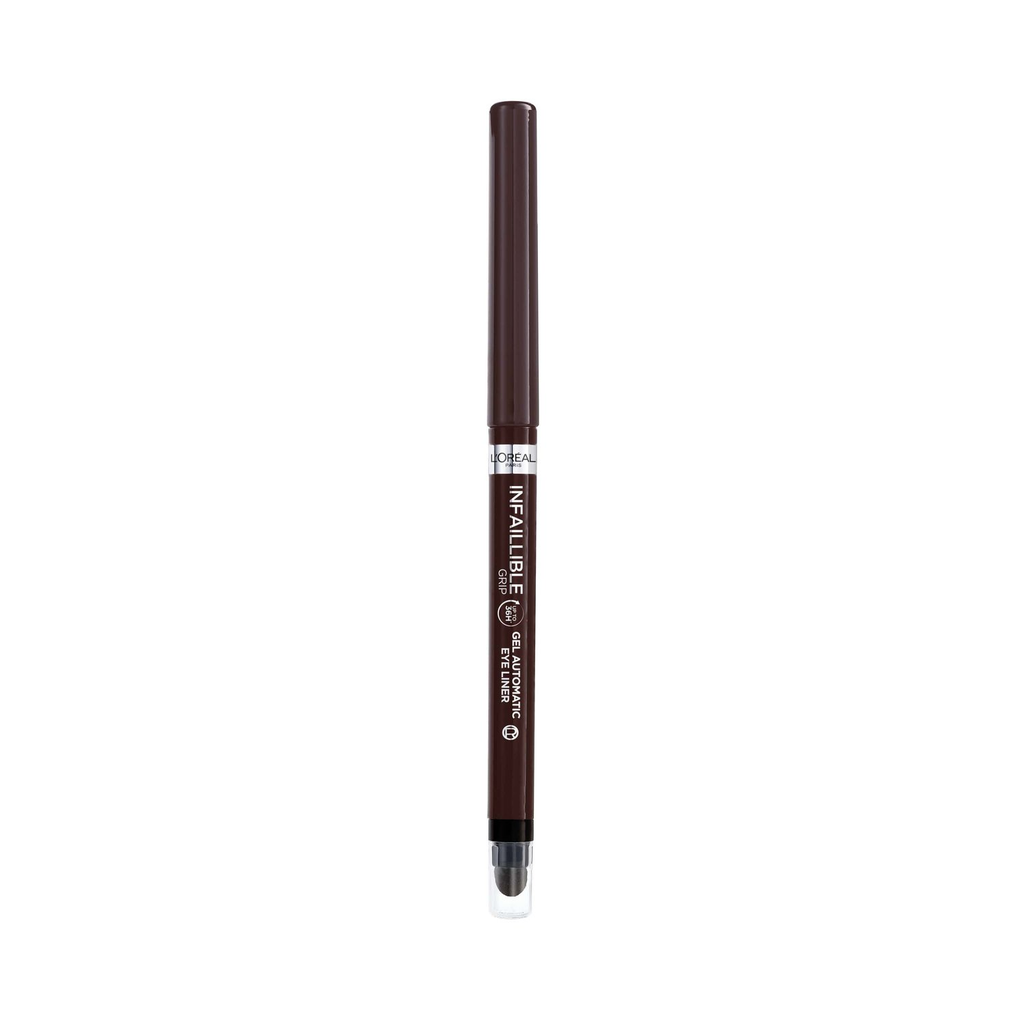 L'OREAL PARIS Eyeliner Waterproof Infaillible Grip Liner Gel Automatic Tono Brown Denim (004) 1 unidad