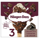 HAAGEN-DAZS Crunchy Cookies & Cream Ice Cream Bars 3x80ml