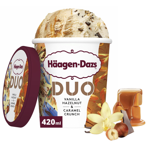 [3415582305714] HAAGEN-DAZS Crème Glacée Vanille Caramel Noisettes 346 g