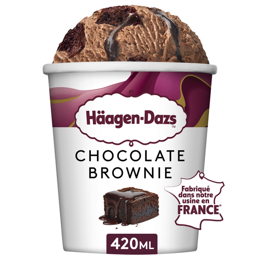 [3415583016718] HAAGEN-DAZS Crème glacée chocolat brownie 420 ml