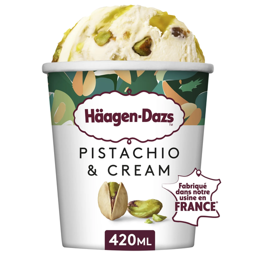 [3415583003718] HAAGEN-DAZS Pistachio & Cream Ice Cream 420 ml